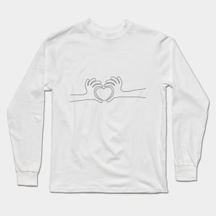 hand on heart Long Sleeve T-Shirt